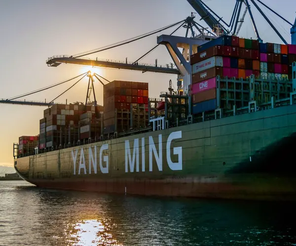 Ocean Freight shipping scene