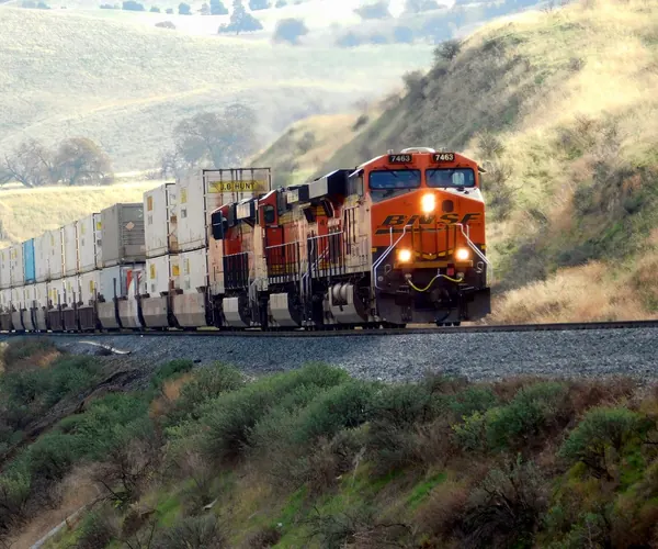 Rail Freight shipping scene
